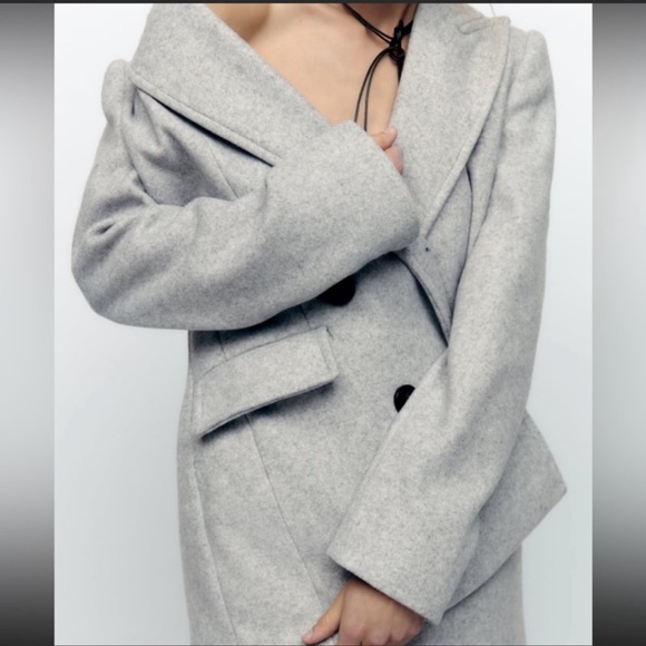 Zara Tailored Double Breasted coat - Picture 9 of 16